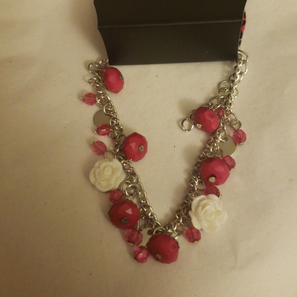 Spoken for pink bracelet